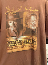 2011 Merle Haggard & Kris Kristofferson Tee Size- XL LFDW