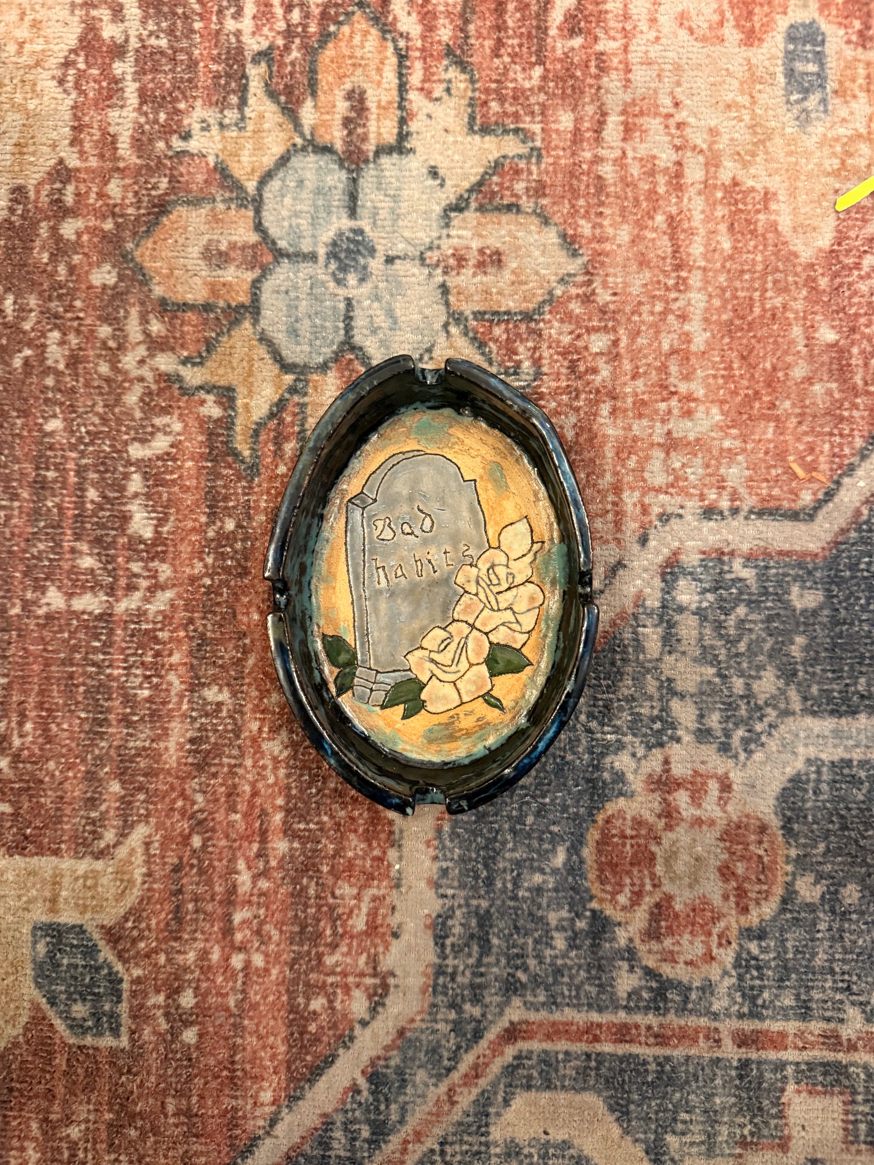 Handmade Bad Habits Ashtray LFDW