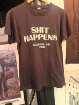 1987 Shit Happens Sturgis Tee Size-M LFDW