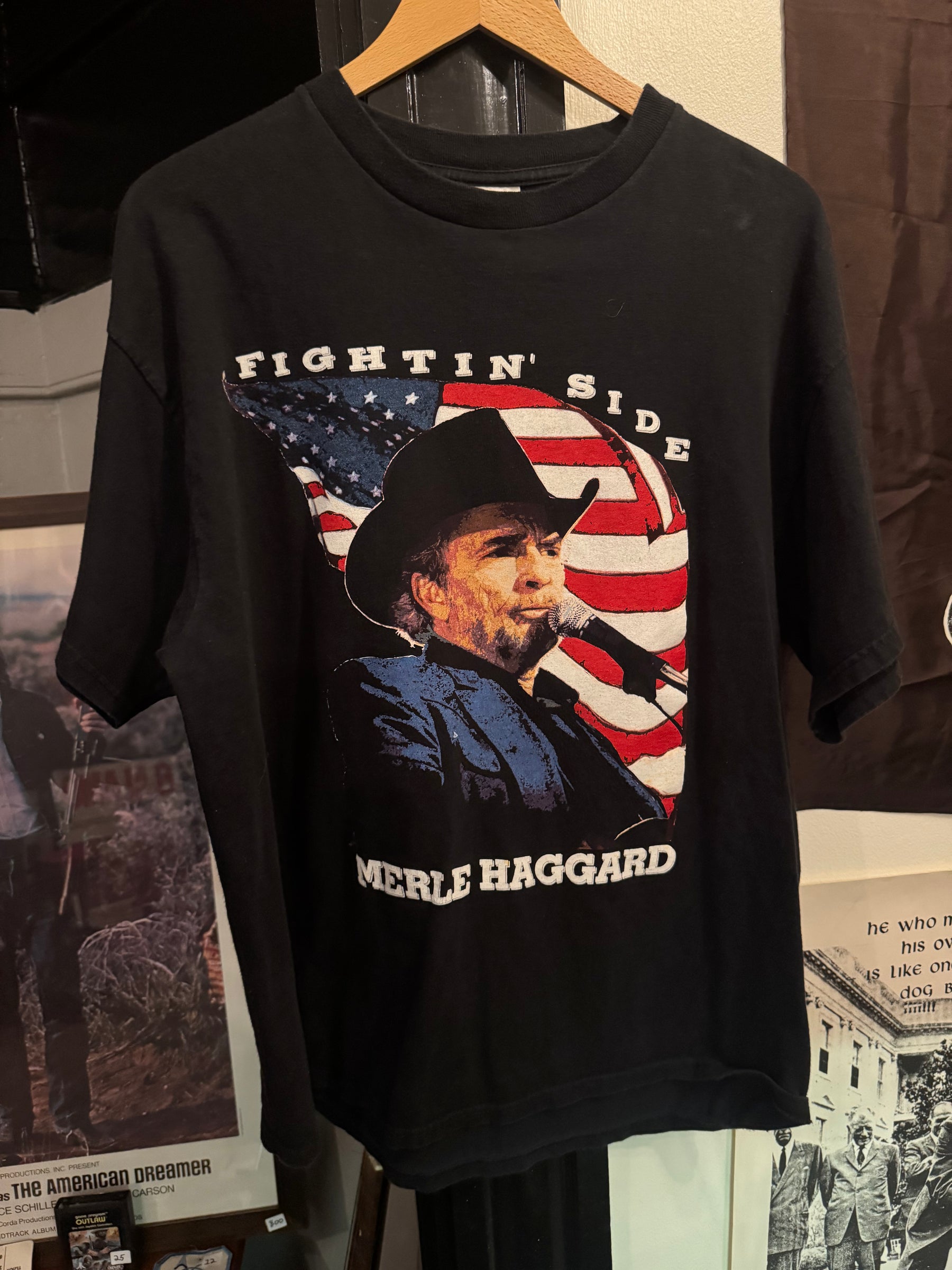 Y2K Merle Haggard Fightin’ Side Tee Size - XL LFDW