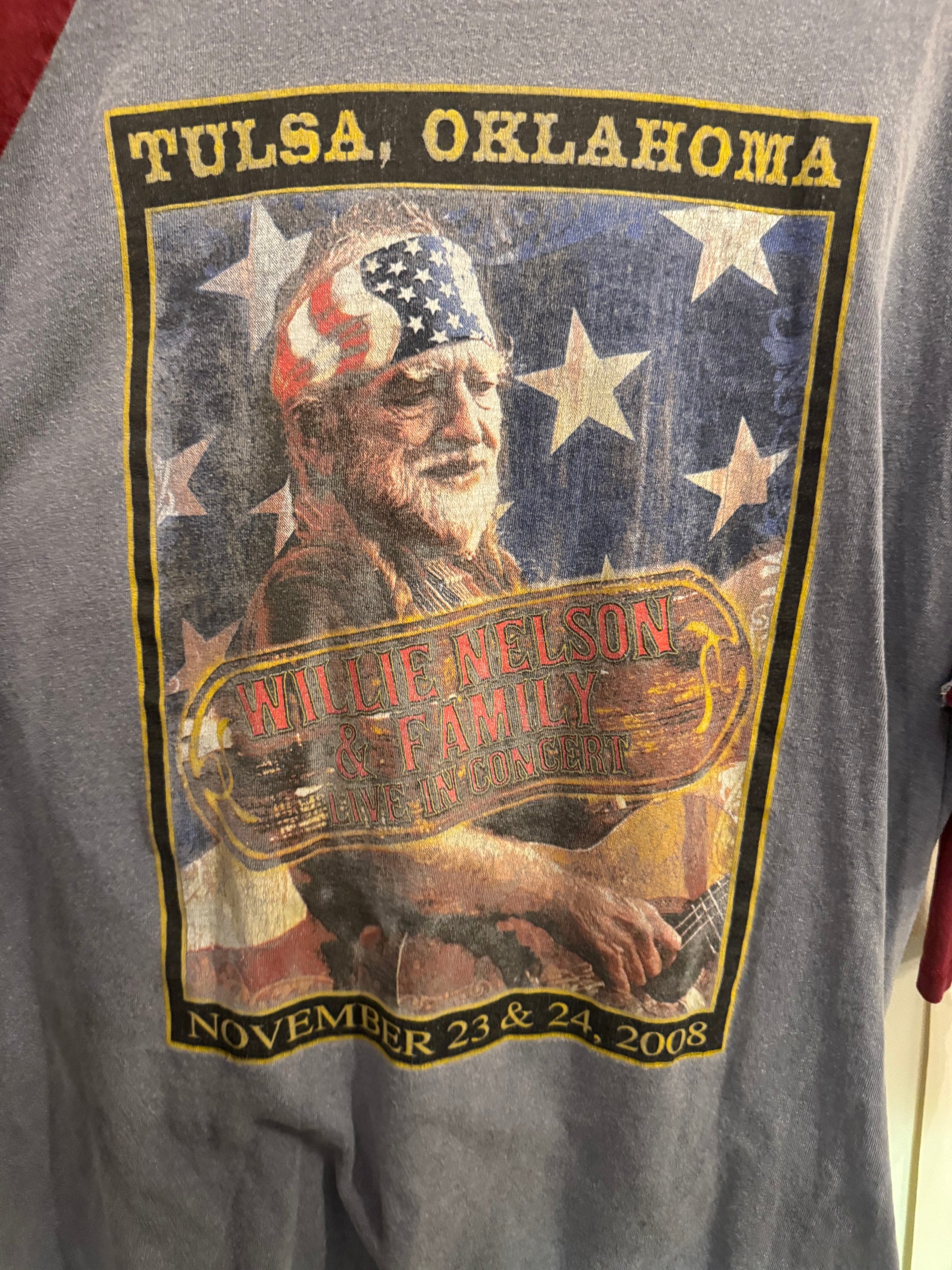 2008 Willie Nelson Baseball Tee Size - XL LFDW