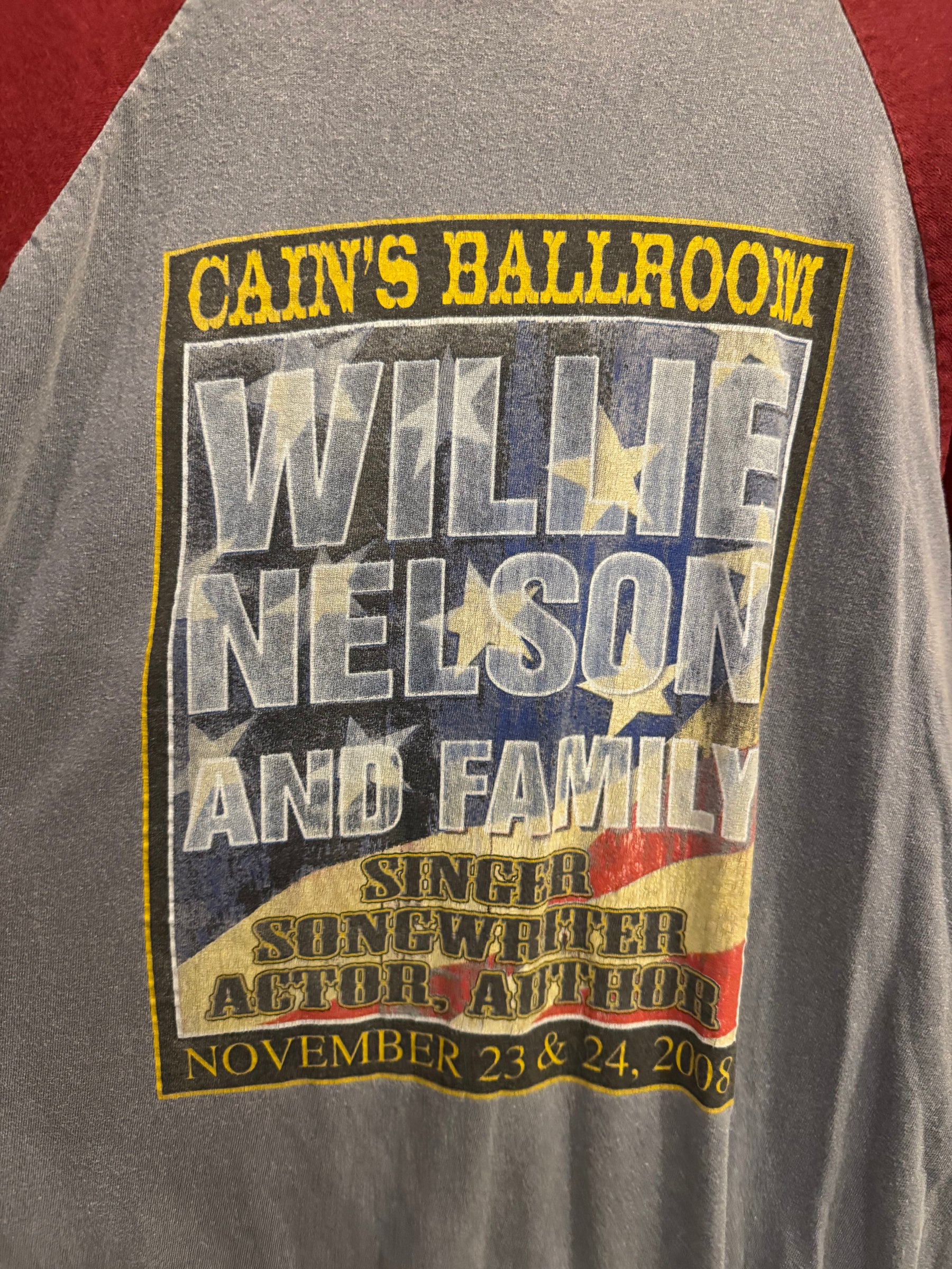 2008 Willie Nelson Baseball Tee Size - XL LFDW