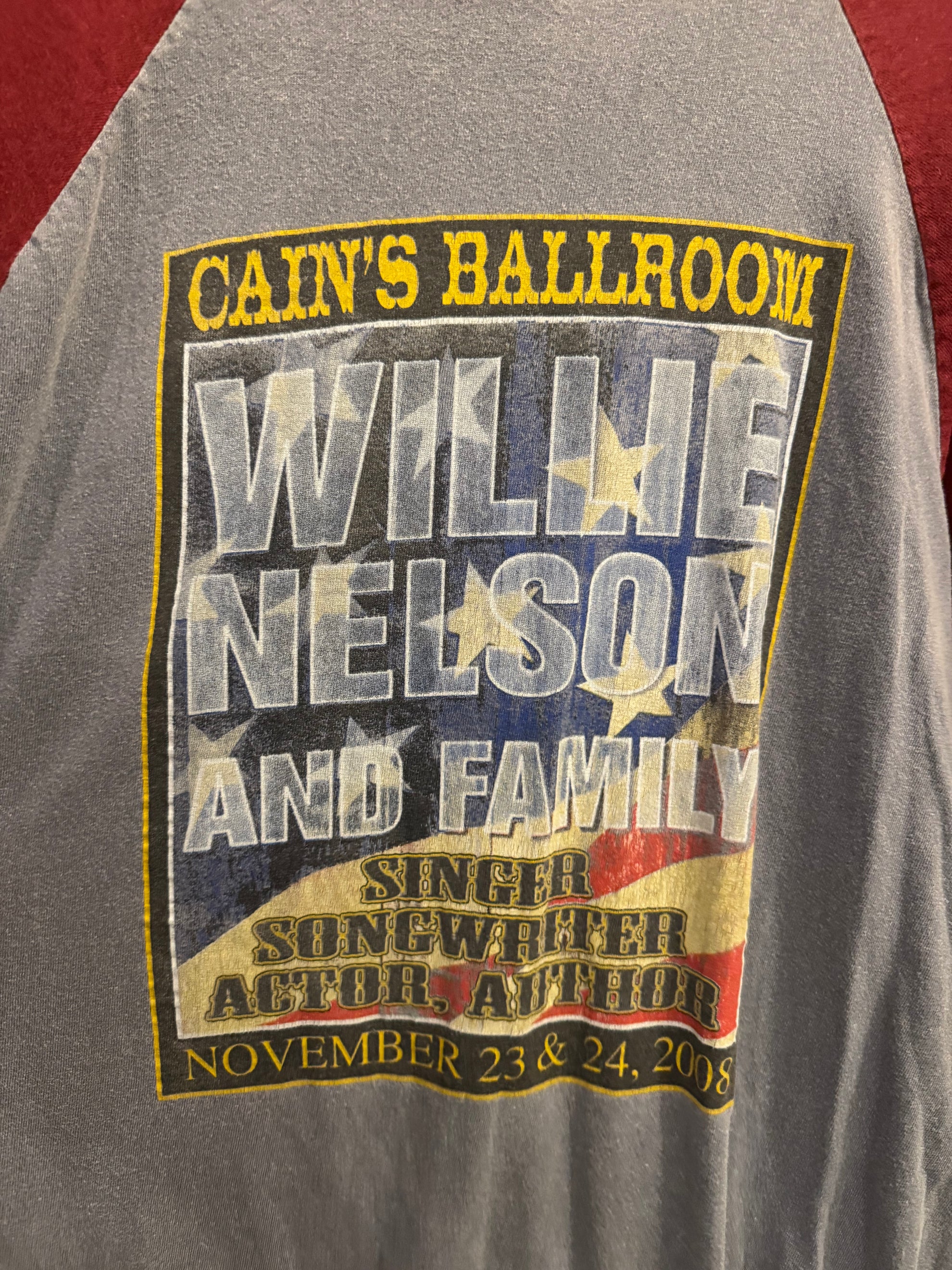 2008 Willie Nelson Baseball Tee Size - XL LFDW