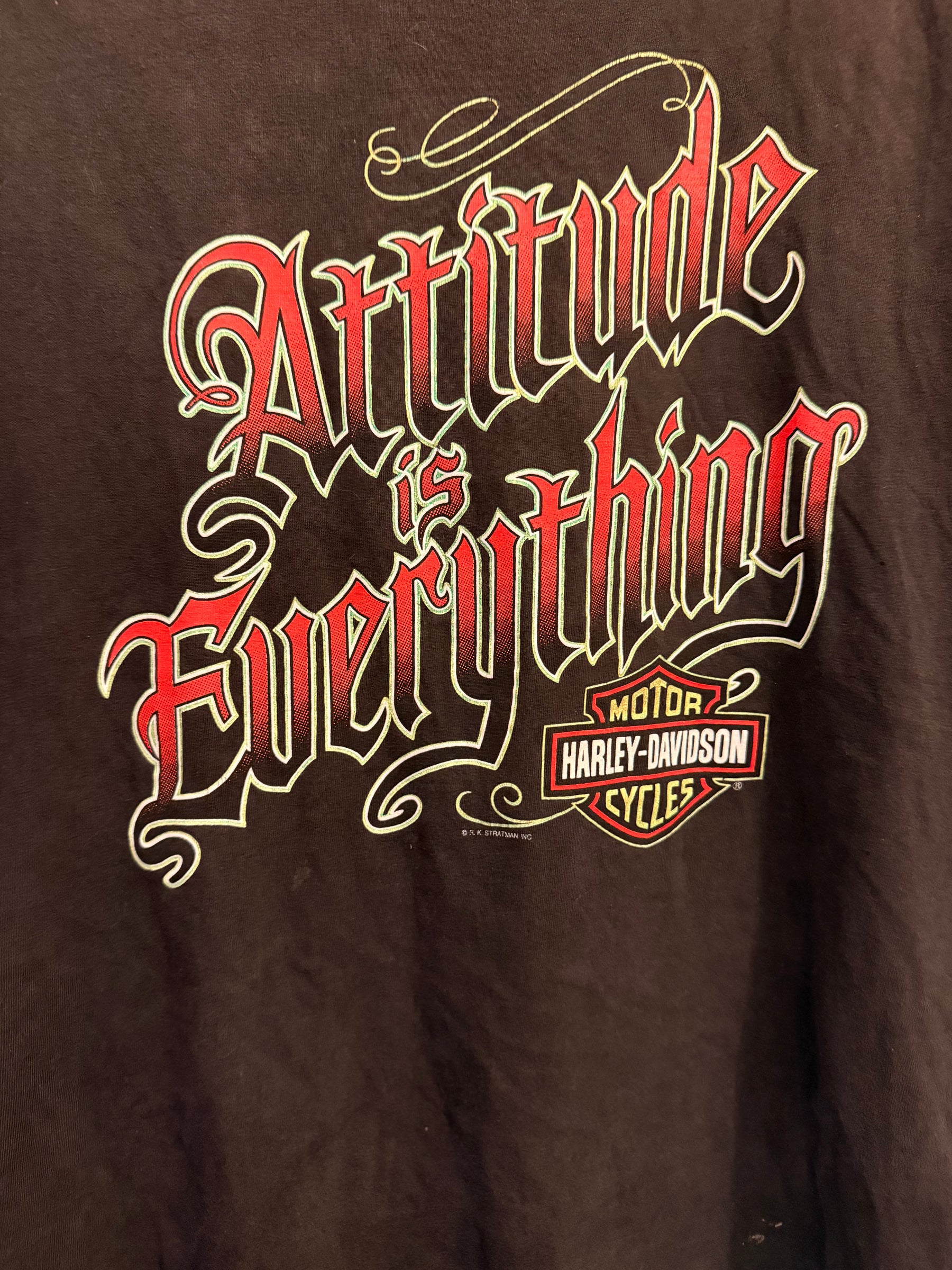 Early 90s Harley Davidson “Attitude is Everything” Tee Size- XL LFDW