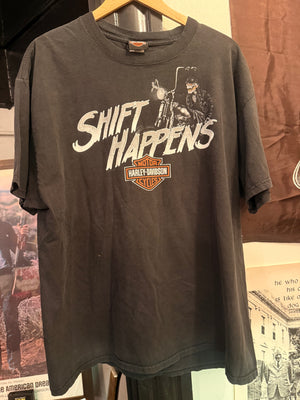 2009 Shift Happens Harley Davidson Tee Size- XL LFDW