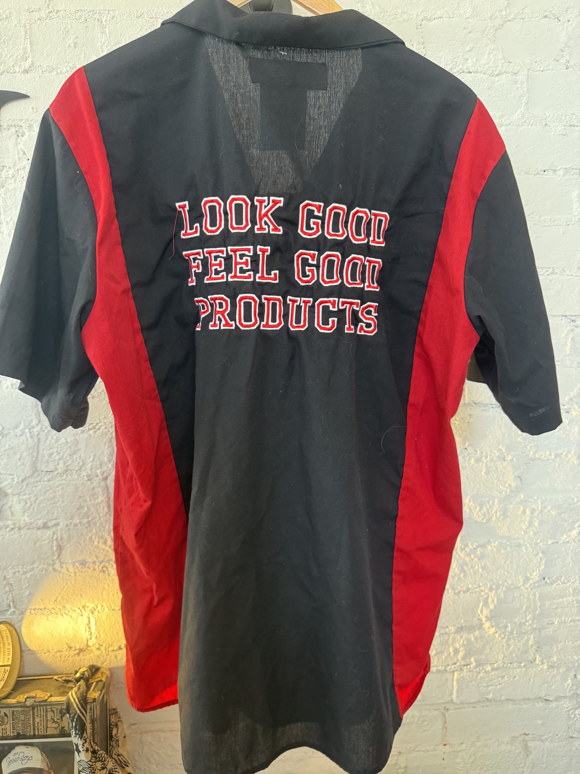 80’s Dickies Look Good Feel Good Products Work Shirt Size- XL LFDW