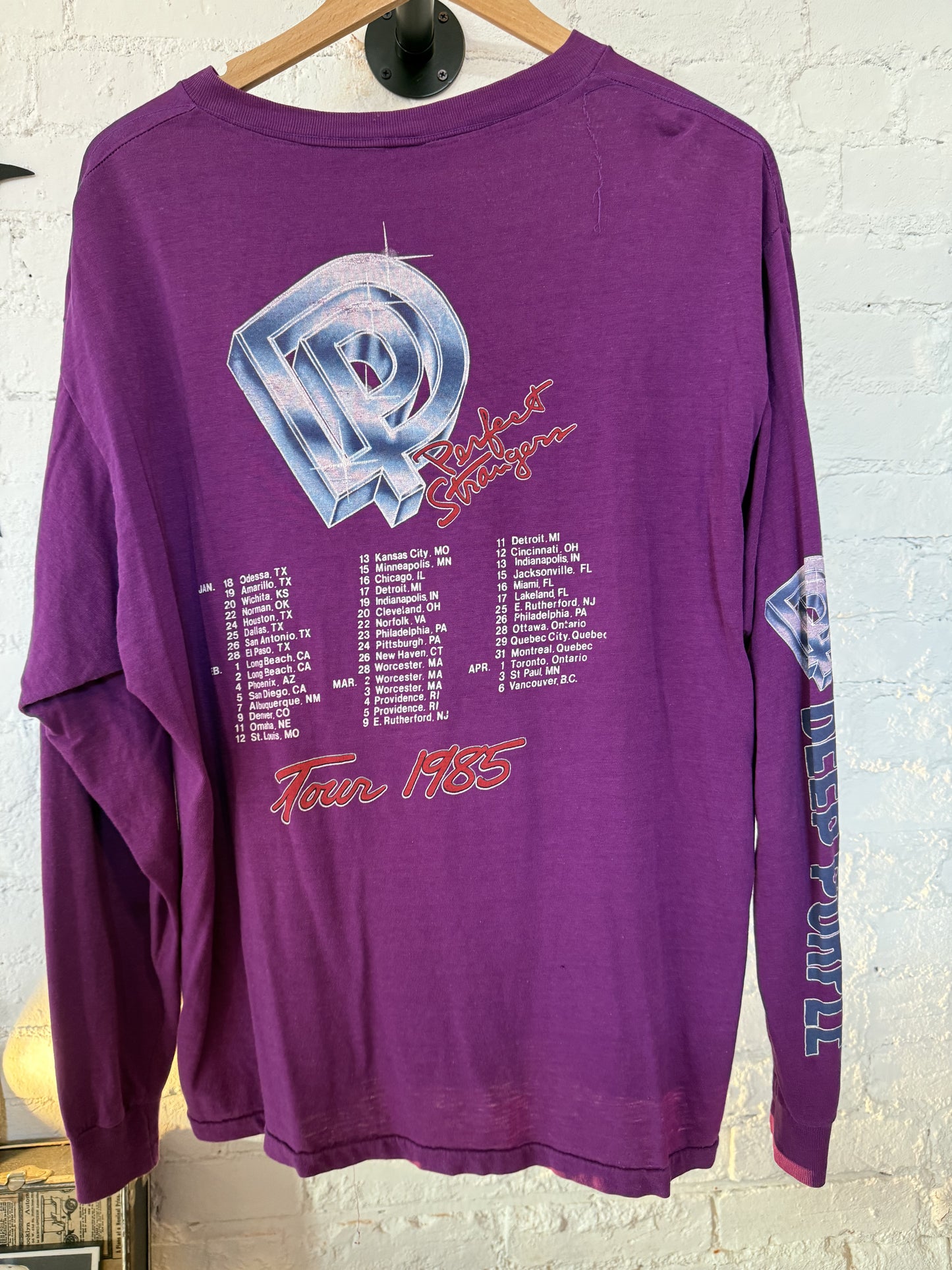 1985 Deep Purple Long Sleeve Size- L