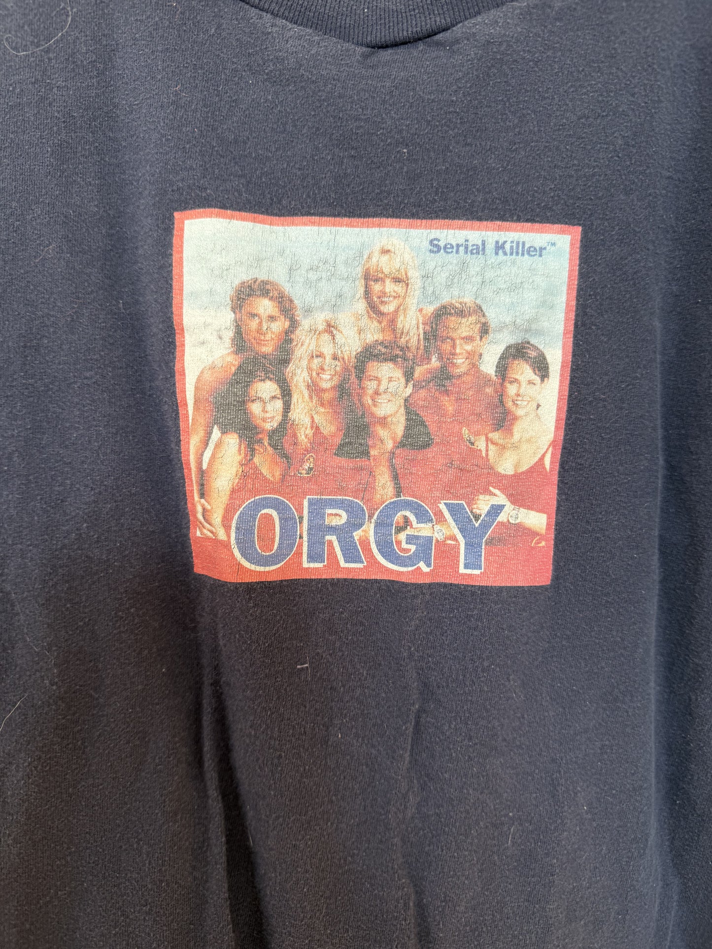 90s Serial Killer Baywatch Orgy Tee Size- M