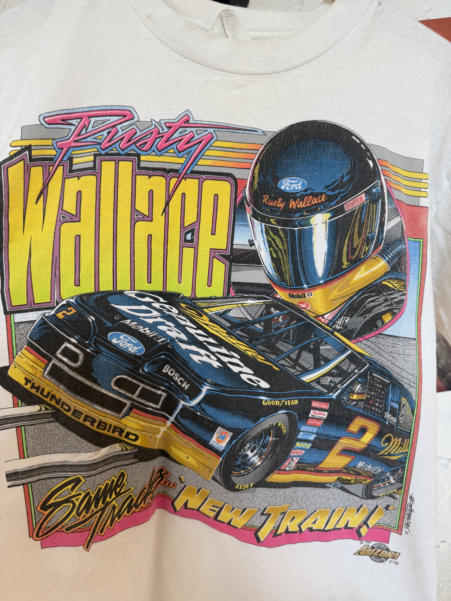 94 Rusty Wallace Same Tracks New Trains Tee Size- M