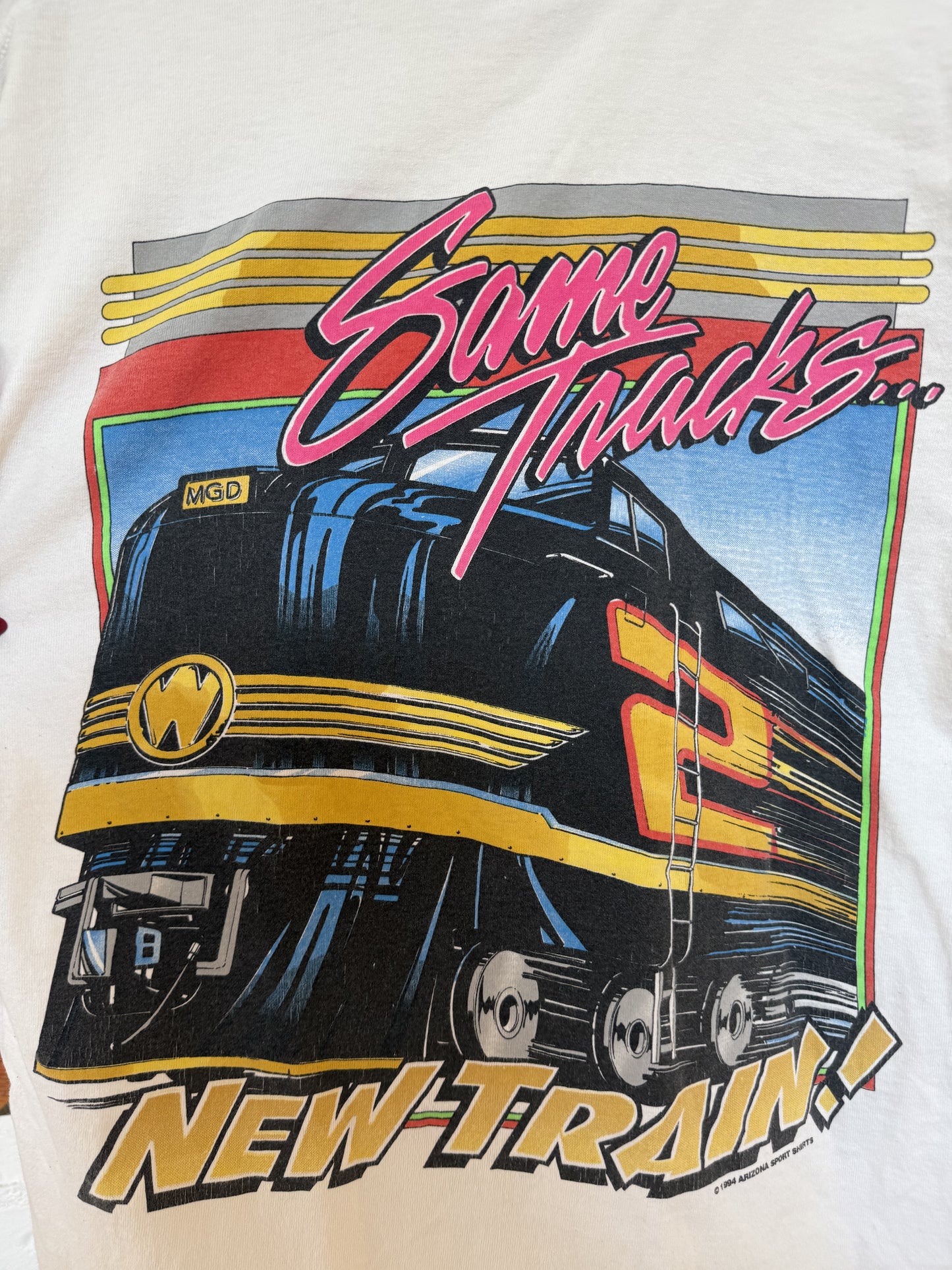 94 Rusty Wallace Same Tracks New Trains Tee Size- M