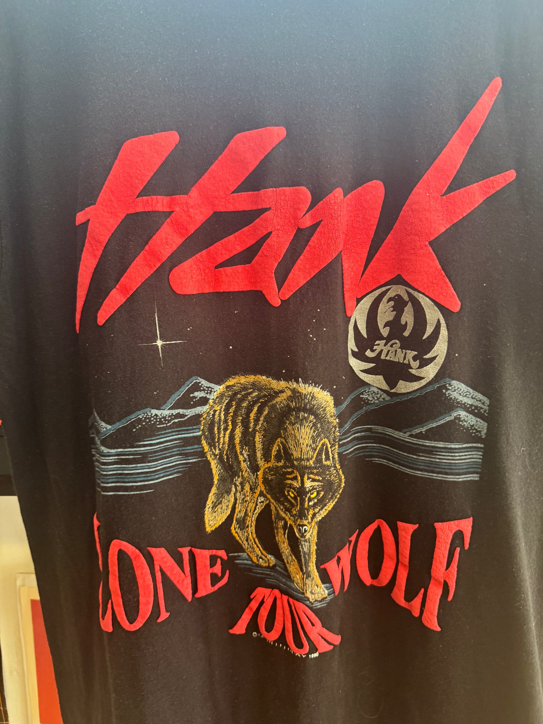 1990 Hank Jr Lone Wolf Tour Tee Size - L LFDW