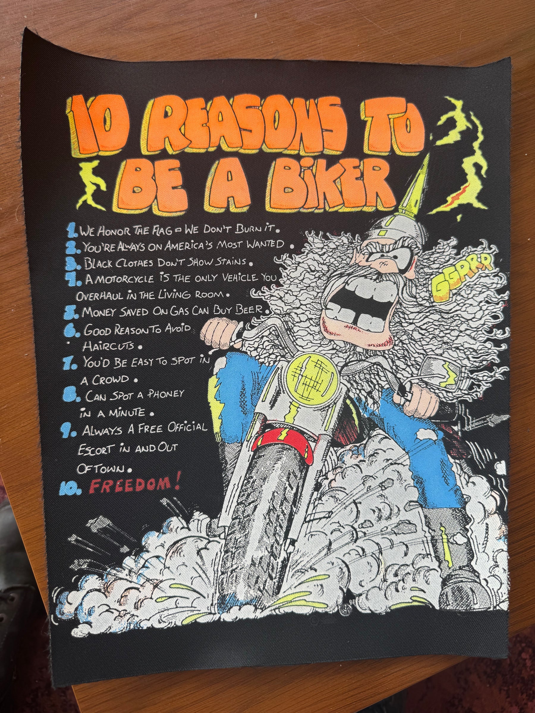 How to be a Biker Patch LFDW