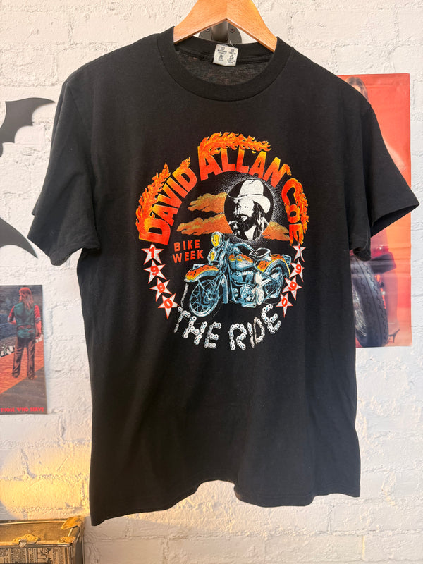 1990 David Allan Coe Bike Week Tee Size-L LFDW