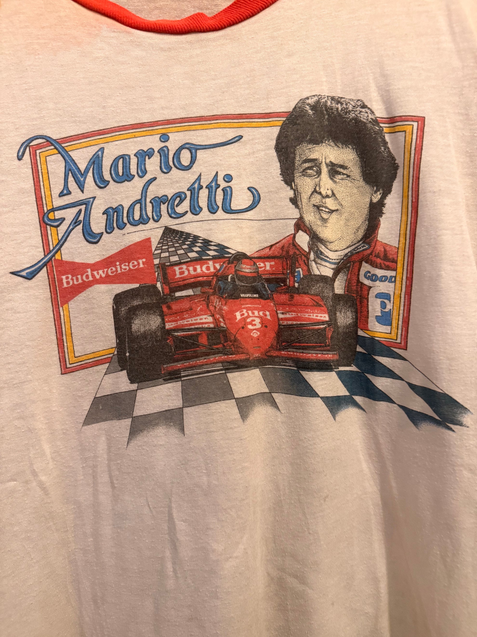 80s Mario Andretti Tee Size- S LFDW