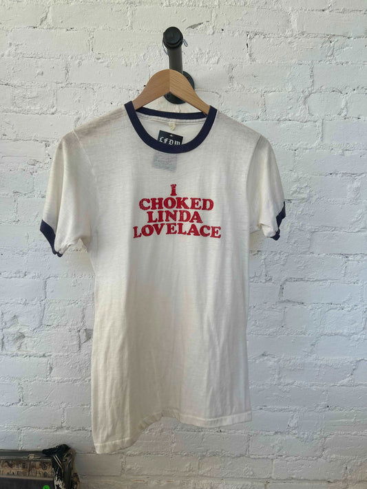 1970s I Choked Linda Lovelace Tee Size - S/M - LFDW