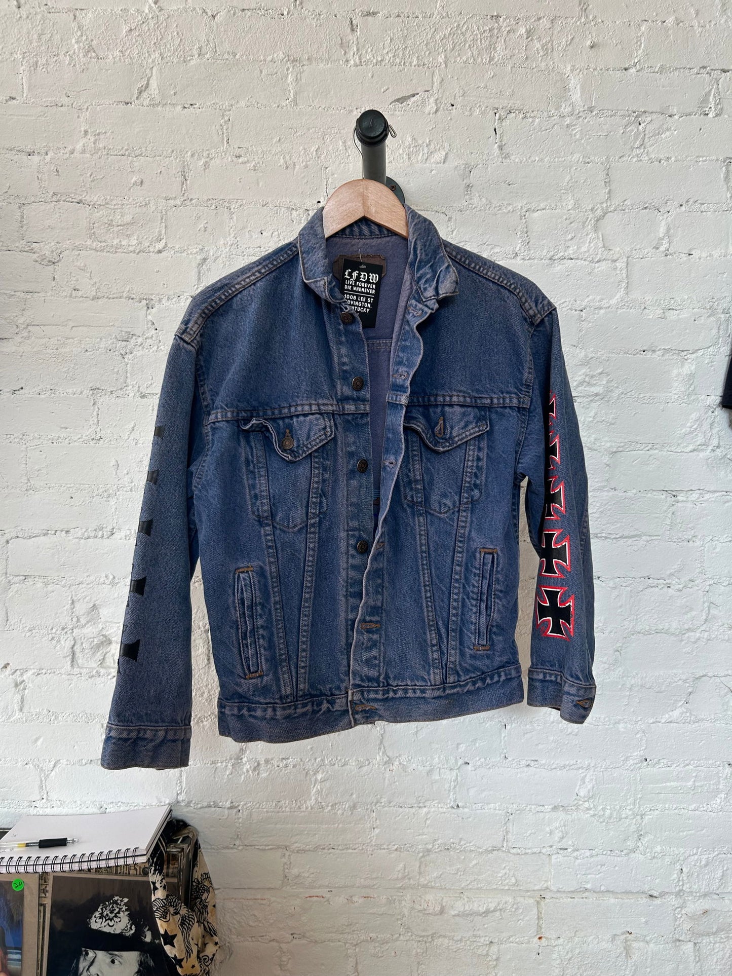 Ride To Live Denim Jacket Size S/M - LFDW