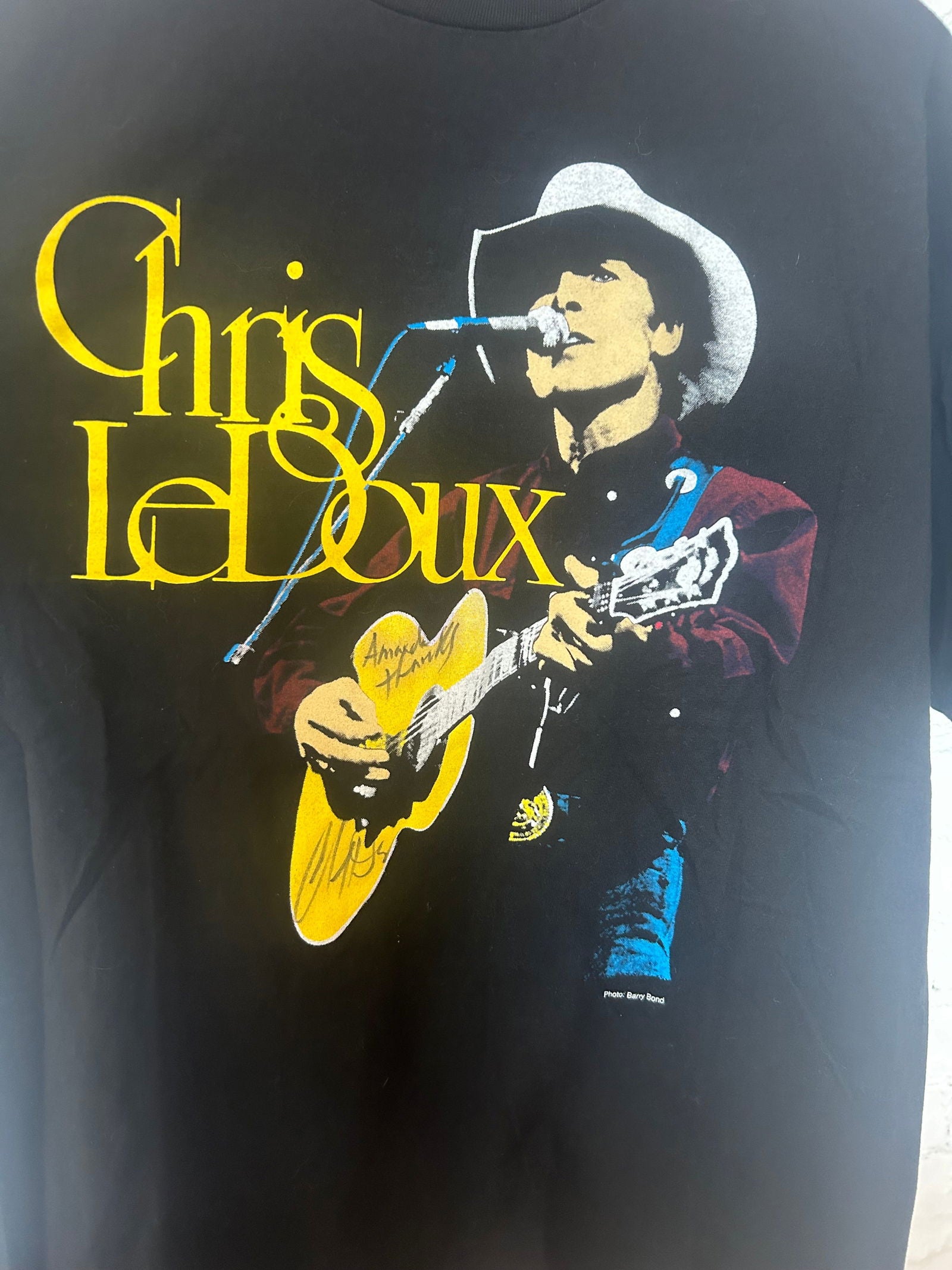 SIGNED CHRIS LEDOUX RODEO ROCK N ROLL TEE size - XL - LFDW