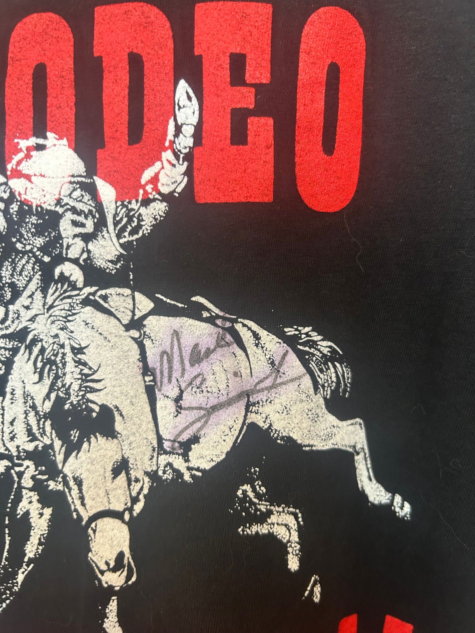SIGNED CHRIS LEDOUX RODEO ROCK N ROLL TEE size - XL - LFDW