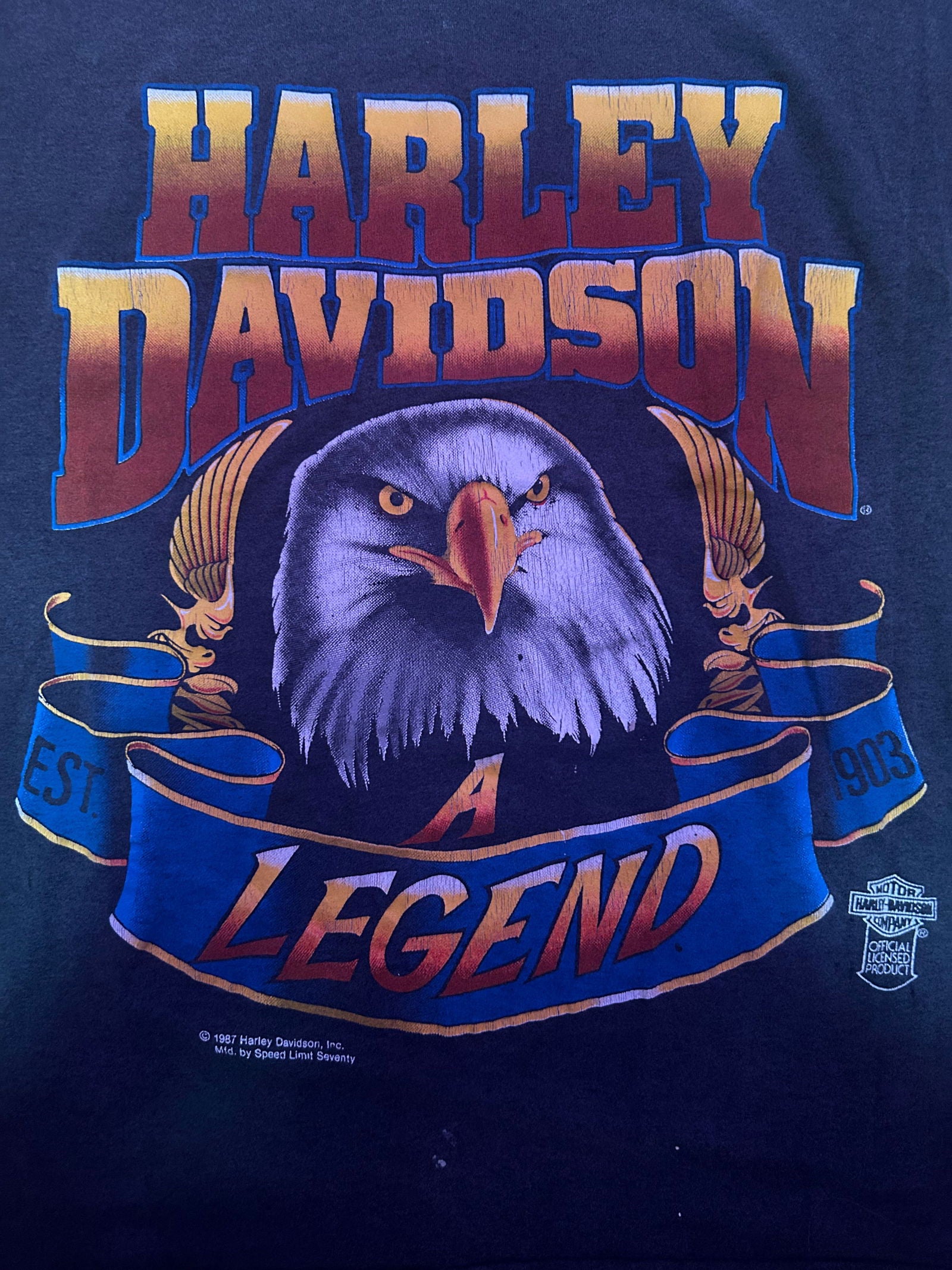 1987 Harley Cut-Off Size - L/XL - LFDW