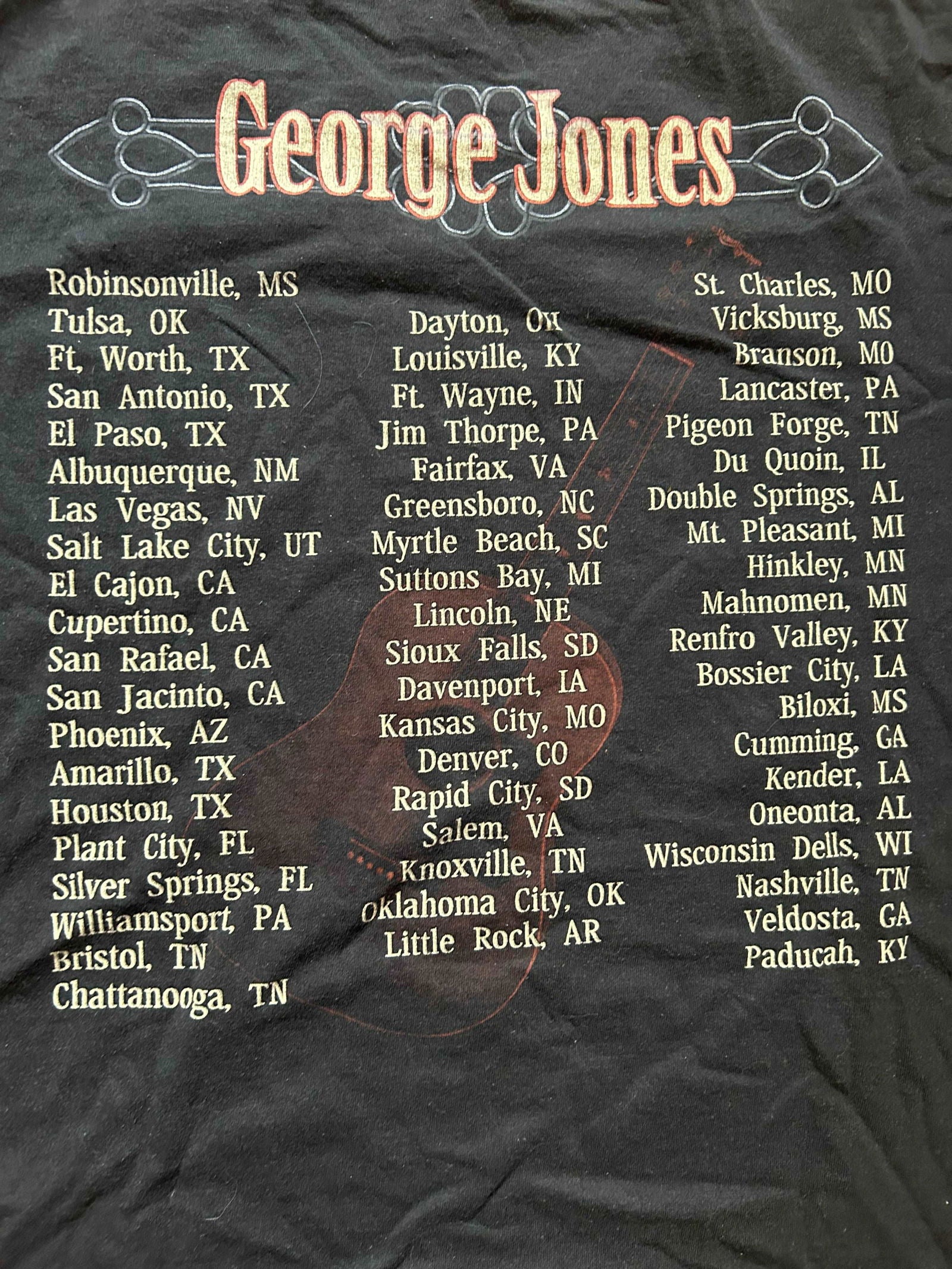 Y2K George Jones Tour Tee Size - L - LFDW
