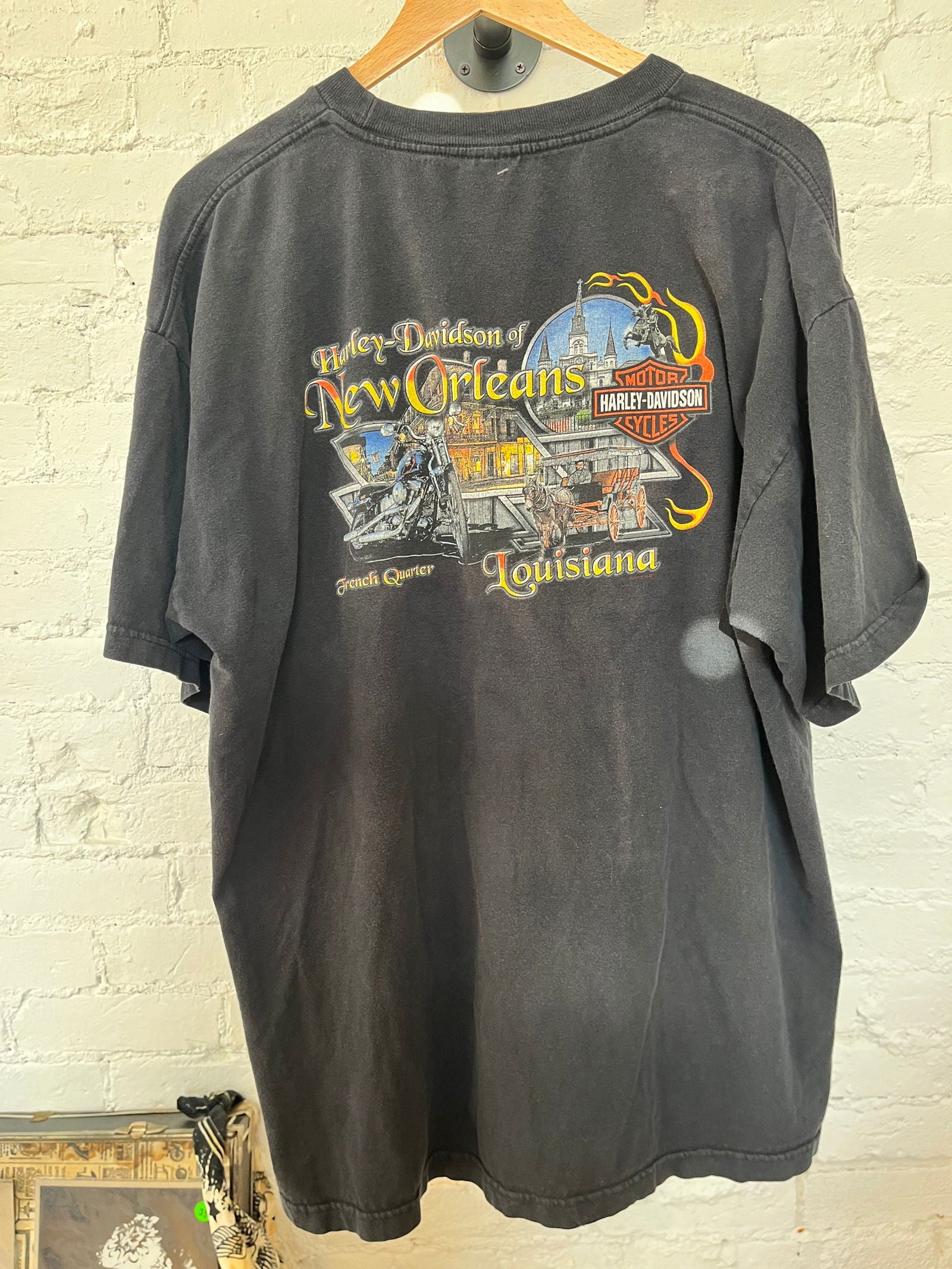 Y2K New Orleans Harley Davidson Tee Size- XL - LFDW