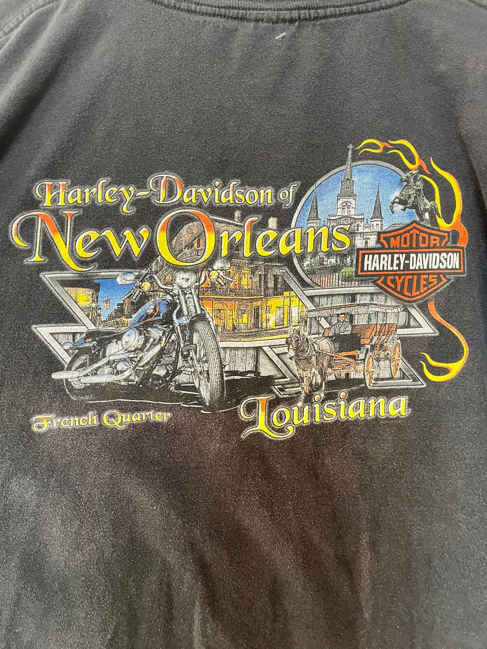 Y2K New Orleans Harley Davidson Tee Size- XL - LFDW
