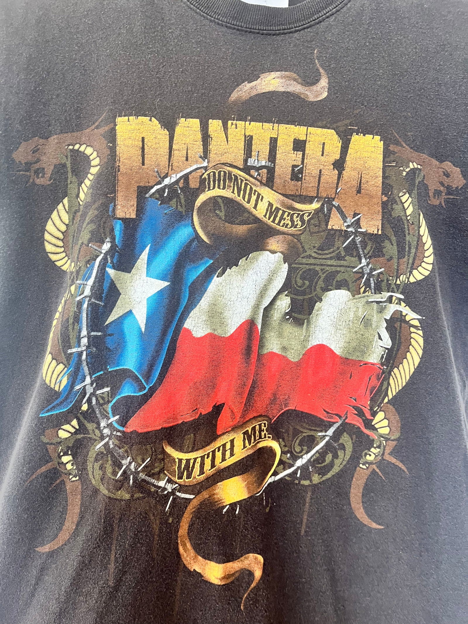 Y2K Pantera Don’t Mess With Texas Tee Size- S - LFDW