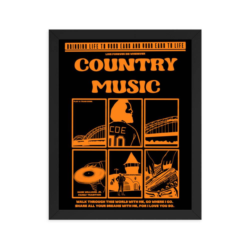 Country Music Framed Poster