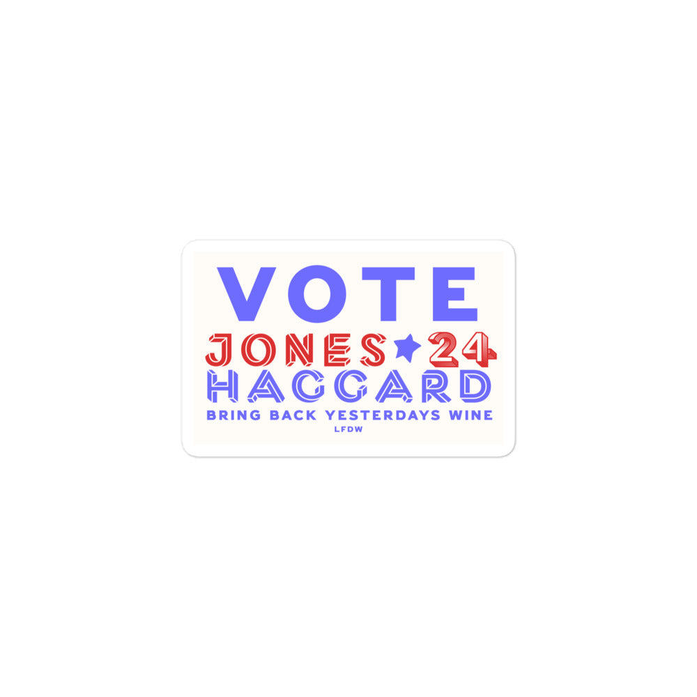 Jones/Haggard '24 Sticker