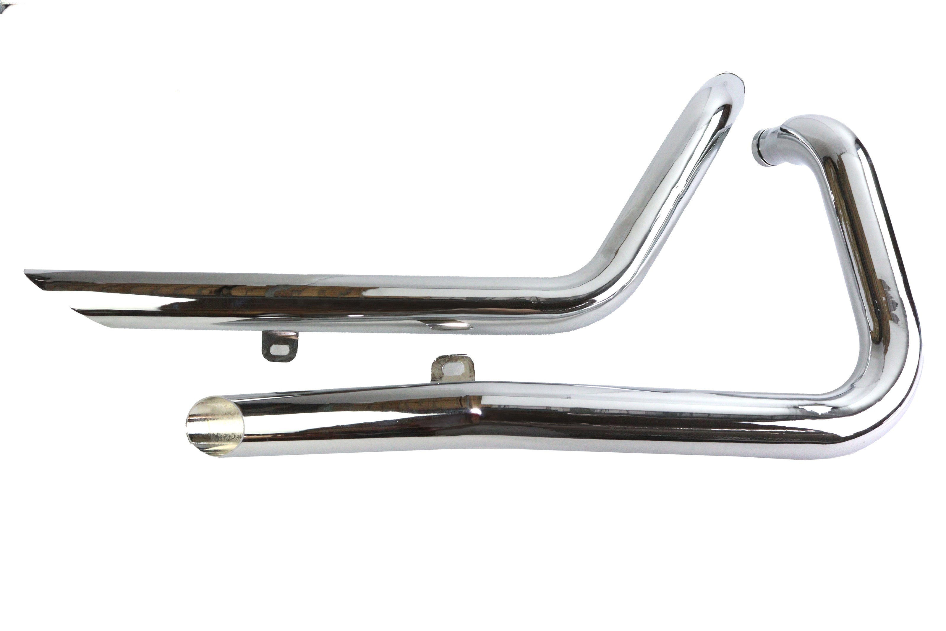 Exhaust Drag Pipe Set Side Slash Style